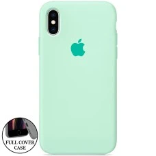 Силикон Original Round Case Apple iPhone XS Max (21) Turqouise