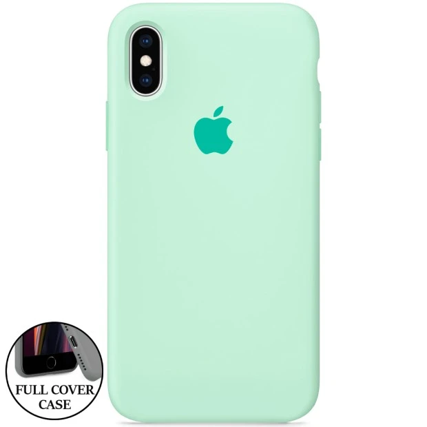 Силикон Original Round Case Apple iPhone XS Max (21) Turqouise