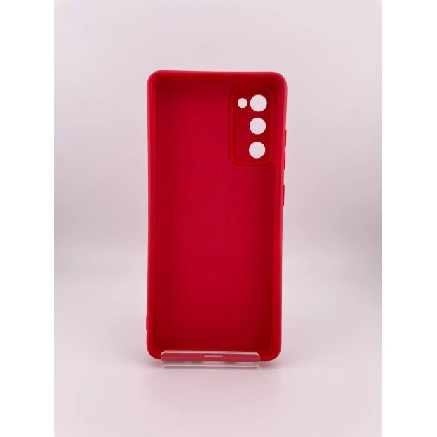 Силікон оригінальний Samsung Galaxy S20 FE (ShutCam) (Темно-червоний)