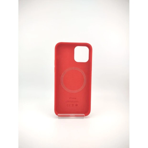 Чехол Silicone Case with MagSafe Apple iPhone 12 / 12 Pro (Red)