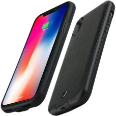 Чехол WUW Leather Case B08A PowerBank 4000mAh Apple iPhone X / XS (Чёрный)
