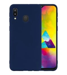 Силикон iNavi Color Samsung Galaxy M20 (тёмно-синий)