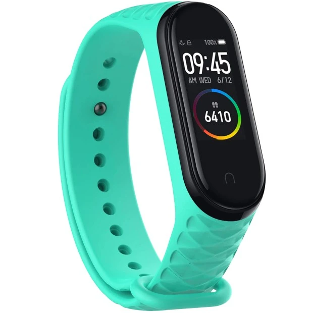 Ремешок Ribbed Style Xiaomi Mi Band 3 / Mi Band 4 (Бирюзовый)