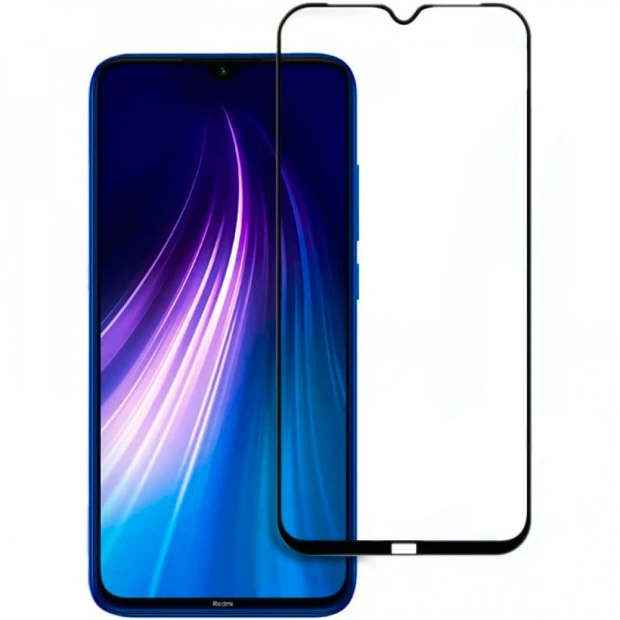 Стекло 5D Japan HD Xiaomi Redmi Note 8T Black