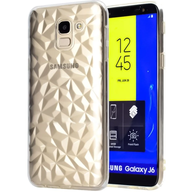 Силиконовый чехол Prism Case Samsung Galaxy J6 (2018) J600 (прозрачный)