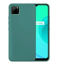 Силикон Original 360 Case Logo Realme C11 (Тёмно-зелёный)