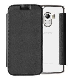 Flip Cover Shine Case for Lenovo Vibe X3 Lite A7010 (Black)