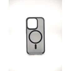 Силикон iPaky Carbon Clear with MagSafe iPhone 14 Pro (Black)