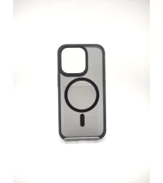 Силикон iPaky Carbon Clear with MagSafe iPhone 14 Pro (Black)