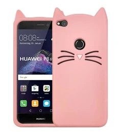 Силикон Kitty Case Huawei P8 Lite (2017) (Розовый)