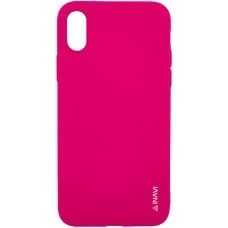 Силикон iNavi Color iPhone X / XS (розовый)