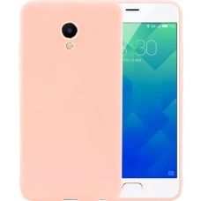 Силиконовый чехол SMTT Meizu M5 (Розовый)