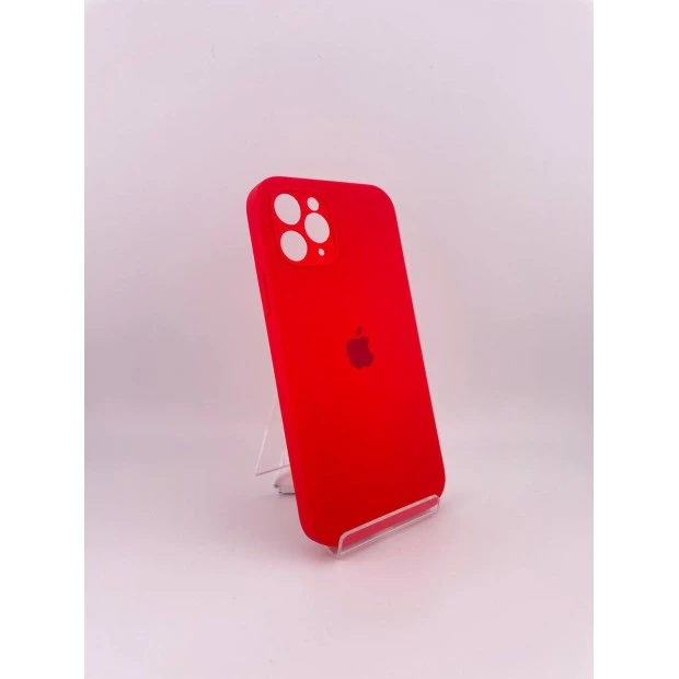 Силіконовий оригінальний квадратний чохол RoundCam для Apple iPhone 11 Pro (05) Product RED