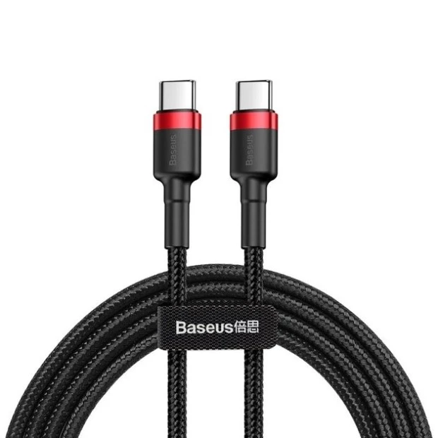 Baseus Cafule PD 2.0 60W USB cable (2m) (Type-C to Type-C) (Red / Black) CATKLF-H91