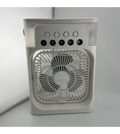 Настільний вентилятор-зволожувач Mini Cooling Fan LED (Білий)