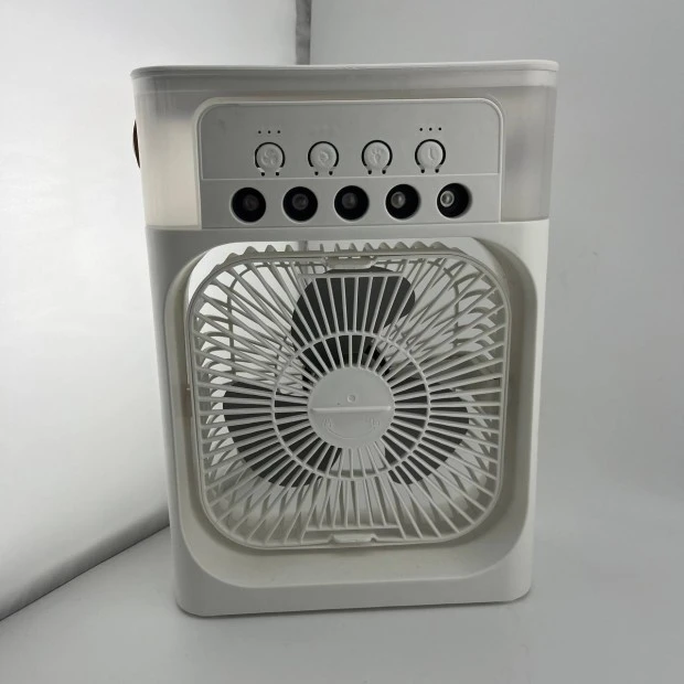 Настільний вентилятор-зволожувач Mini Cooling Fan LED (Білий)