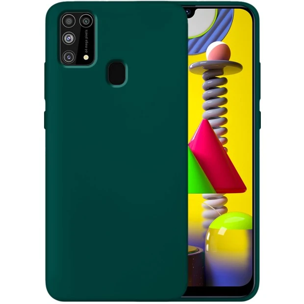 Силикон Original 360 Case Samsung Galaxy M31 (2020) (Тёмно-зелёный)