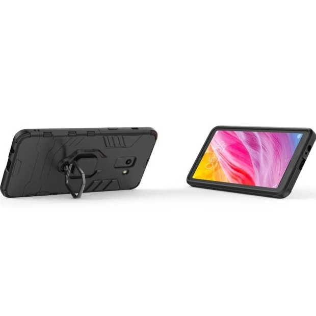 Бронь-чохол Ring Armor Case Samsung Galaxy A8 Plus (2018) A730 (Чорний)