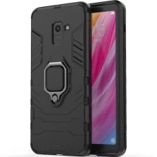 Бронь-чехол Ring Armor Case Samsung Galaxy A8 Plus (2018) A730 (Чёрный)