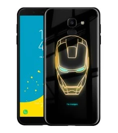 Накладка Luminous Glass Case Samsung J6 (2018) J600 (Iron Man)