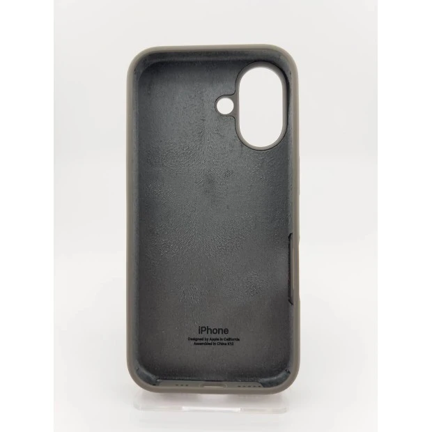 Силикон Original Round Case Apple iPhone 16 (19) Dark Grey