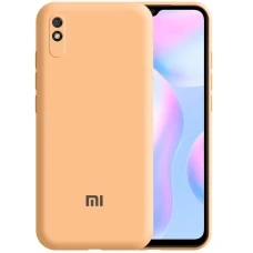Силикон Original 360 ShutCam Case Logo Xiaomi Redmi 9A (Персиковый)