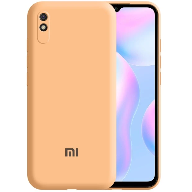 Силикон Original 360 ShutCam Case Logo Xiaomi Redmi 9A (Персиковый)