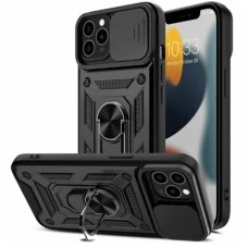 Бронь-чехол Ring Serge Armor ShutCam Case Apple iPhone 13 Pro (Чёрный)