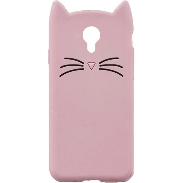 Силиконовый чехол Kitty Case Meizu M5 Note (розовый)