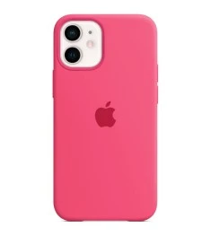 Силіконовий оригінальний чохол Apple для iPhone 12 Mini (60) Фуксія.