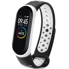 Ремешок Nike Style Xiaomi Mi Band 3 / Mi Band 4 (Чёрно-белый)