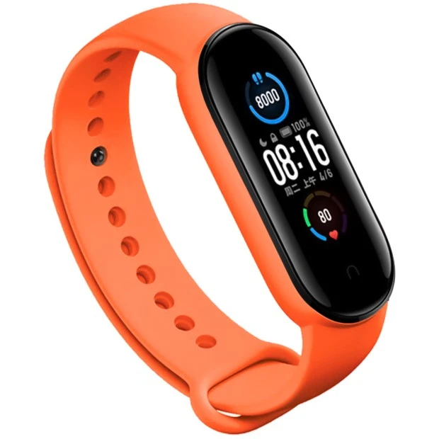 Ремешок Original Design Xiaomi Mi Band 5 (Оранжевый)