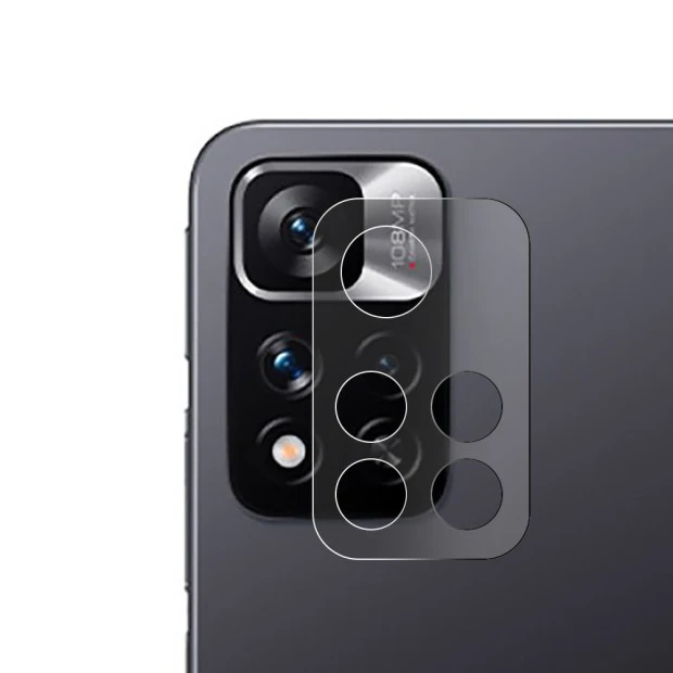 Защитное 3D стекло на камеру Xiaomi Redmi Note 11 Pro Plus Black