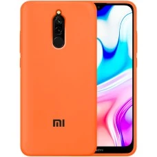 Силикон Original 360 Case Logo Xiaomi Redmi 8 (Оранжевый)