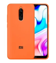 Силикон Original 360 Case Logo Xiaomi Redmi 8 (Оранжевый)