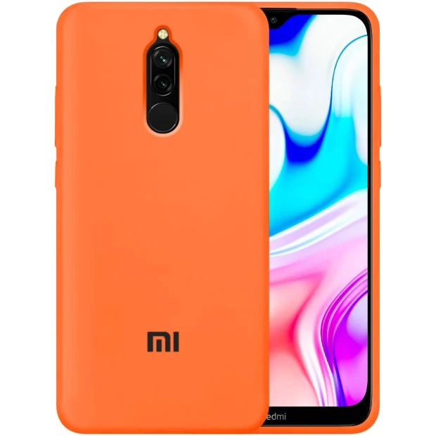 Силикон Original Case Xiaomi Redmi 8 (Оранжевый)