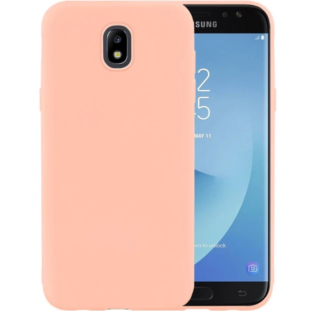 Силиконовый чехол iNavi Color Samsung Galaxy J7 (2017) J730 (розовый)