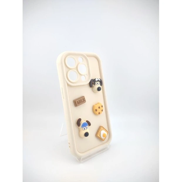 Чохол Pretty Things Case для Apple iPhone 14 Pro (білий / печиво)