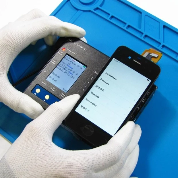 Дисплей для Apple iPhone 4s с чёрным тачскрином HC
