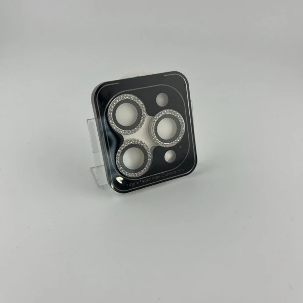Захисне скло на камеру Diamond Glass для Apple iPhone 14 Pro  /  14 Pro Max (Сріблястий)
