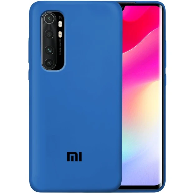 Силикон Original 360 Case Logo Xiaomi Mi Note 10 Lite (Кобальт)