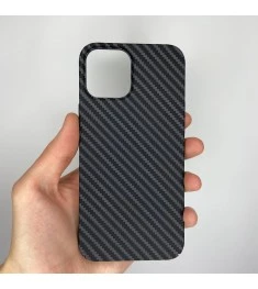 Чехол-накладка Carbon MagSafe для Apple iPhone 12 Pro Max (Чёрный)