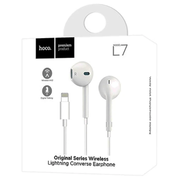 Гарнитура Hoco L7 Bluetooth (Lightning) (White)