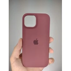 Силіконовий оригінальний чохол круглої форми Apple iPhone 15 (58) виноградний.