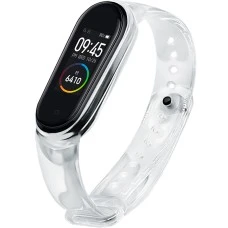 Ремешок Neon Clear Design Xiaomi Mi Band 3 / Band 4 (Прозрачный)