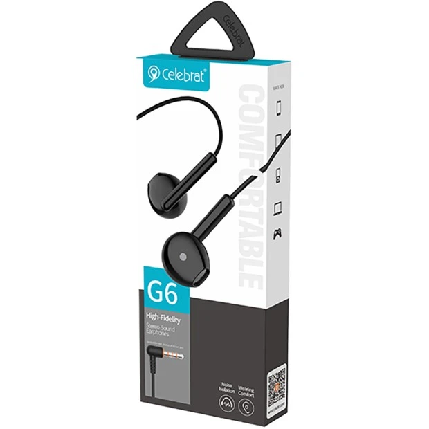 Наушники-вкладыши Celebrat G6 (Black)