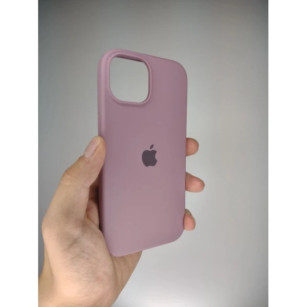 Оригінальний силіконовий чохол-кейс для Apple iPhone 15 Plus (01) у кольорі Bilberry