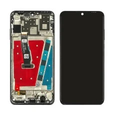 Дисплей для Huawei P30 Lite/ Nova 4e (2019) (48МР версия) с чёрным тачскрином и чёрной корпусной рам