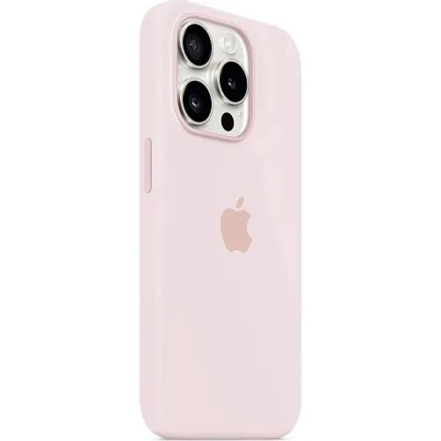 Силикон Original Round Case Apple iPhone 15 Pro (76) Chalk Pink