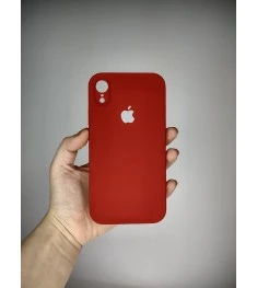Силіконовий чохол Original Square RoundCam для Apple iPhone XR (паприка).